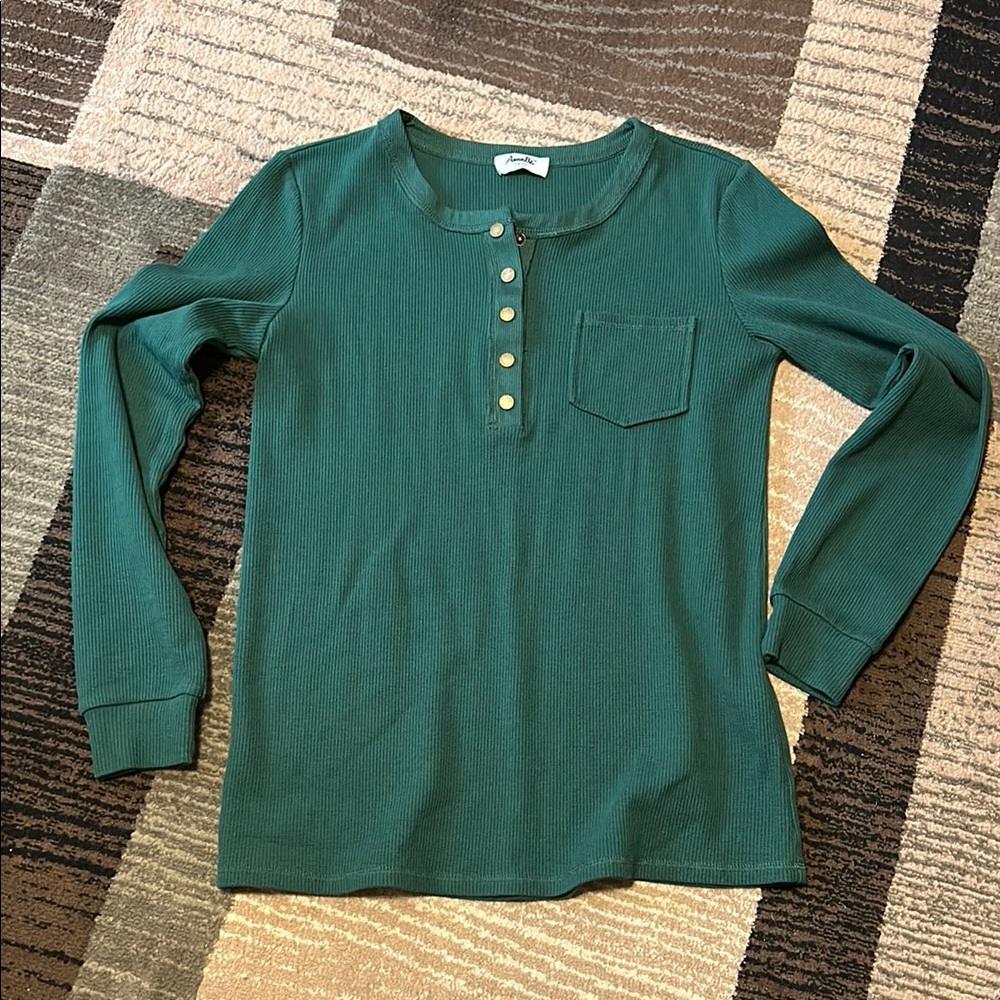 Women’s Long Sleeve Henley Shirt